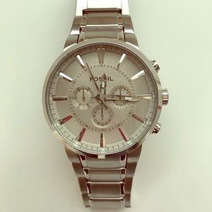 Mens’ Stainless Steel Fossil Watch